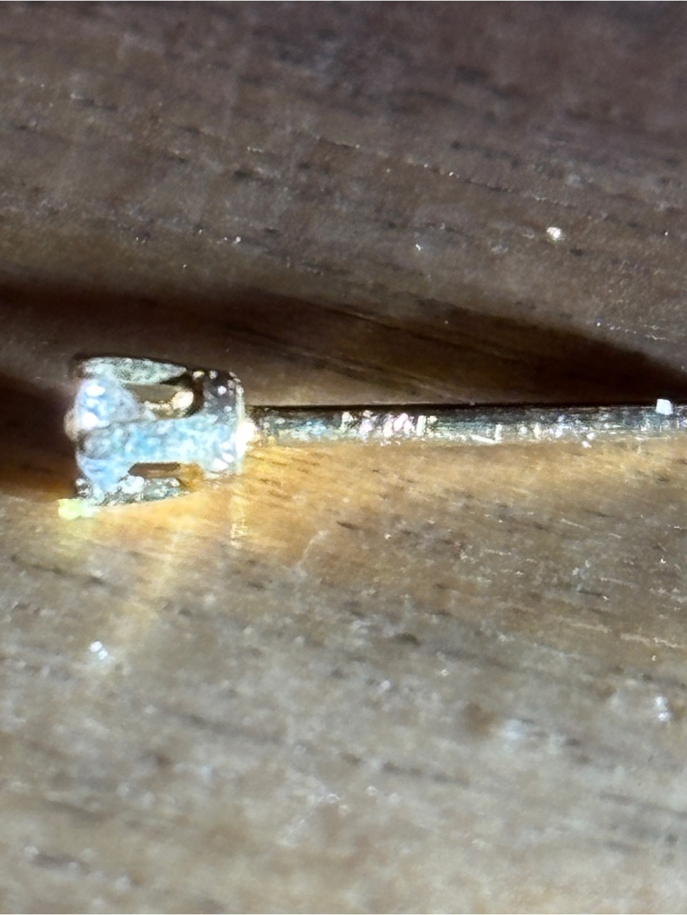 14k Gold Diamond Stud Earring - Single - Picture 3 of 6